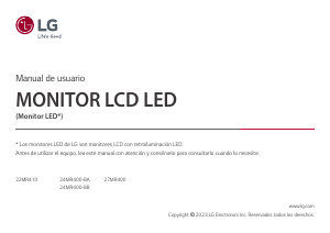 Посібник LG 22MR410-B Світлодіодний монітор
