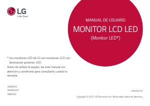 Manual de uso LG 34WP65CP-B Monitor de LED