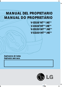 Manual de uso LG V-CD282HTQ Aspirador