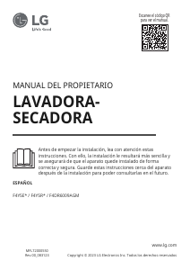 Manual de uso LG F4DR6009AGM Lavasecadora