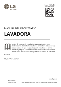 Manual de uso LG F4WR5011A6F Lavadora