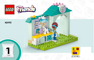 Návod Lego set 42632 Friends Veterinárna klinika pre zvieratká z farmy