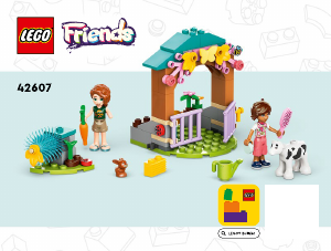 Manuale Lego set 42607 Friends Stalla del vitellino di Autumn