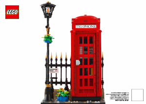 Manual Lego set 21347 Ideas Red London telephone box