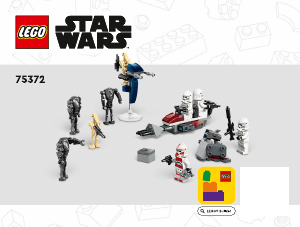 Bruksanvisning Lego set 75372 Star Wars Stridspakke med klonesoldat og kampdroide