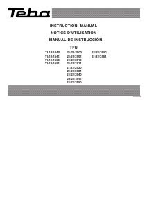 Mode d’emploi Teba U1540 Cuisinière