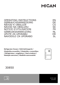 Mode d’emploi Mican 30850 Réfrigérateur combiné