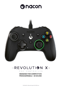 Bedienungsanleitung Nacon Revolution X Controller