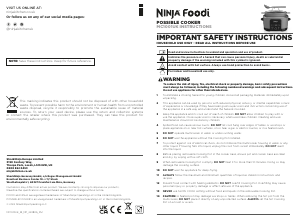 Handleiding Ninja MC1001UK Multicooker