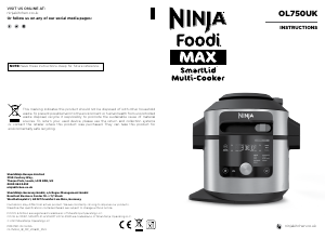 Handleiding Ninja OL750UKDBCP Multicooker
