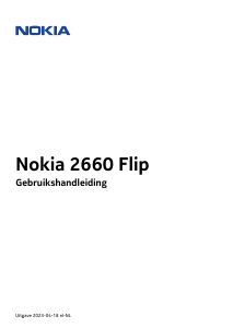 Handleiding Nokia 2660 Flip Mobiele telefoon
