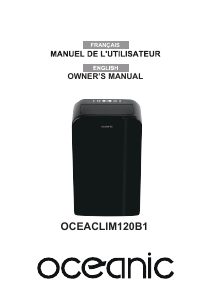 Handleiding Oceanic OCEACLIM120B1 Airconditioner