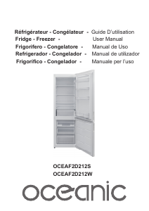 Handleiding Oceanic OCEAF2D212S Koel-vries combinatie