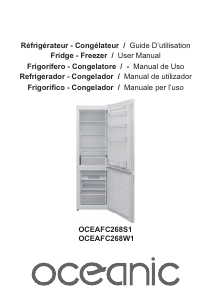 Manual de uso Oceanic OCEAFC268W1 Frigorífico combinado