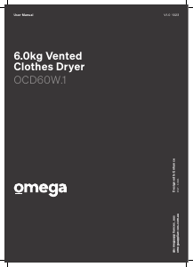 Manual Omega OCD60W.1 Dryer