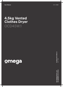 Manual Omega OCD45W.1 Dryer