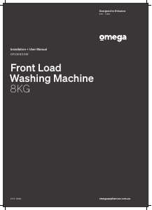 Manual Omega OFLW800W Washing Machine