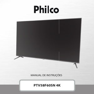 Manual Philco PTV58F60SN Televisor LED