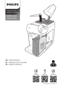 Mode d’emploi Philips EP3326 Machine à expresso