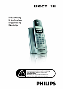 Brugsanvisning Philips DECT1112S Trådløs telefon