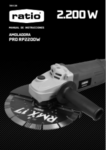 Manual de uso Ratio PRO RP2200W Amoladora angular
