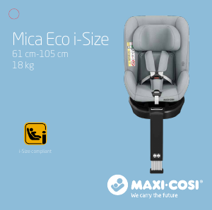 Manuale Maxi-Cosi Mica Eco i-Size Seggiolino per auto