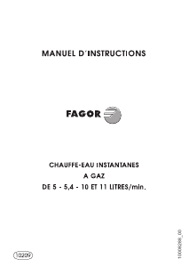 كتيب Fagor 1FA-6GB غلاية غازية