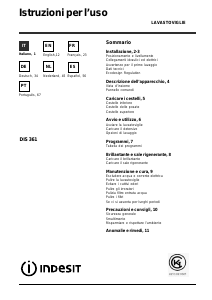 Manual de uso Indesit DIS 361 Lavavajillas