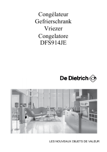 Bedienungsanleitung De Dietrich DFS914JE Gefrierschrank