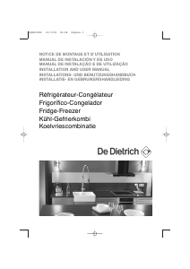 Manual de uso De Dietrich DKP825B Frigorífico combinado