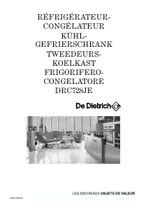 Bedienungsanleitung De Dietrich DRC728JE Kühl-gefrierkombination