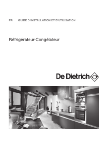 Mode d’emploi De Dietrich DRD1127J Réfrigérateur combiné