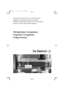 Mode d’emploi De Dietrich DKP823X Réfrigérateur combiné