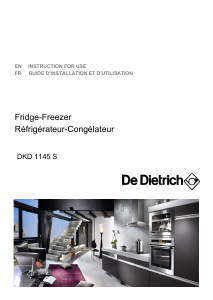 Mode d’emploi De Dietrich DKD1145S Réfrigérateur combiné