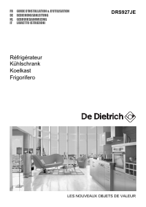 Mode d’emploi De Dietrich DRC927JE Réfrigérateur combiné