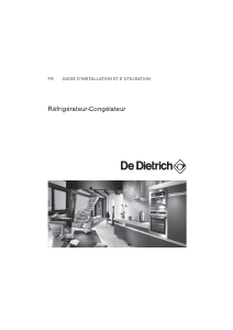 Mode d’emploi De Dietrich DRD1324J Réfrigérateur combiné