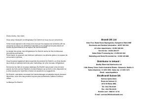 Mode d’emploi De Dietrich DRC628JE Réfrigérateur combiné