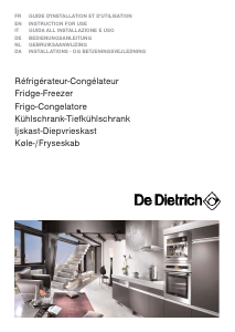 Mode d’emploi De Dietrich DKT863X Réfrigérateur combiné