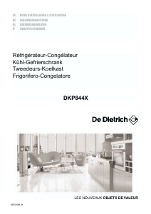 Mode d’emploi De Dietrich DKP844X Réfrigérateur combiné