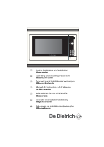 Manual De Dietrich DME729BUK Microwave