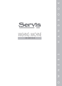 Manual Servis M3015A Washing Machine