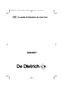 Mode d’emploi De Dietrich DOE405XJ1 Four