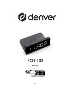Manuale Denver ECQ-103 Radiosveglia
