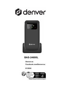 Mode d’emploi Denver BAS-24600L Téléphone portable