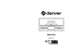 Manual Denver MDA-525DW Aparelho de som