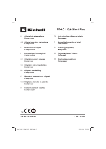 Manuale Einhell TE-AC 110/6 Silent Plus Compressore