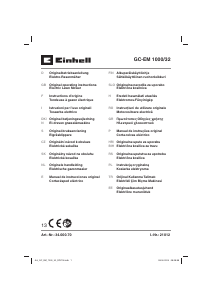 Manuale Einhell GC-EM 1000/32 Rasaerba