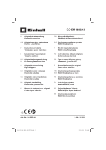 Manual Einhell GC-EM 1800/43 Mașină de tuns iarbă