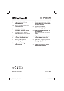 Manual de uso Einhell GE-SP 3546 RB Bomba de agua