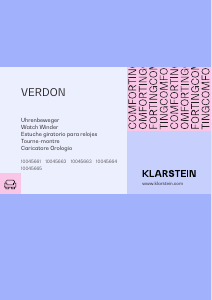 Bedienungsanleitung Klarstein 10045661 Verdon Uhrenbeweger